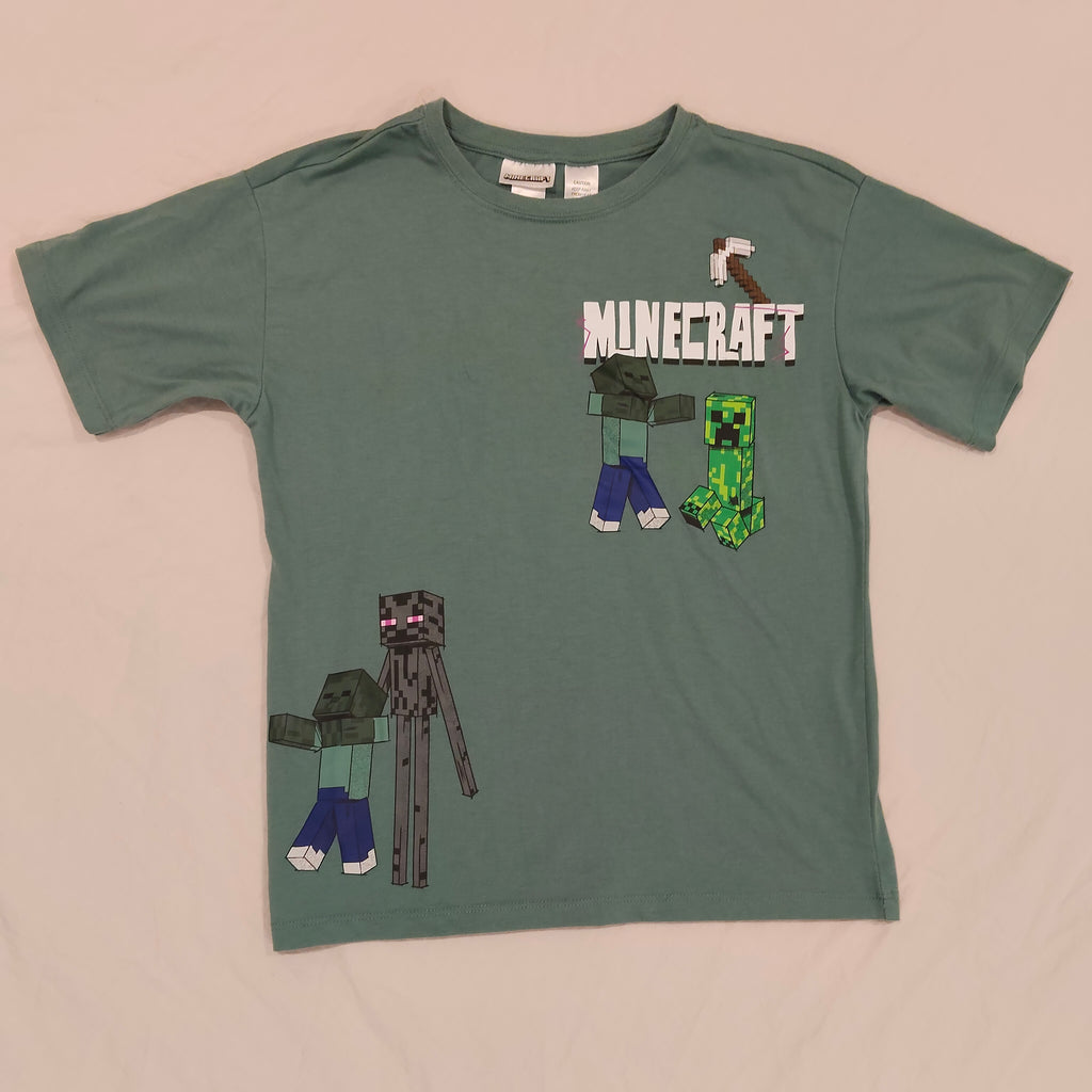 MINECRAFT top size 14 Boys Short Sleeve