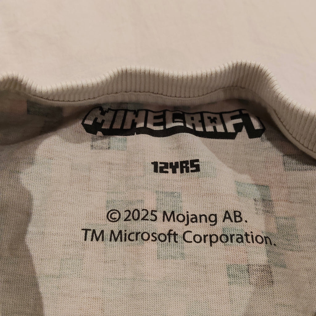 NEXT MINECRAFT tee size 12yrs Short Sleeve