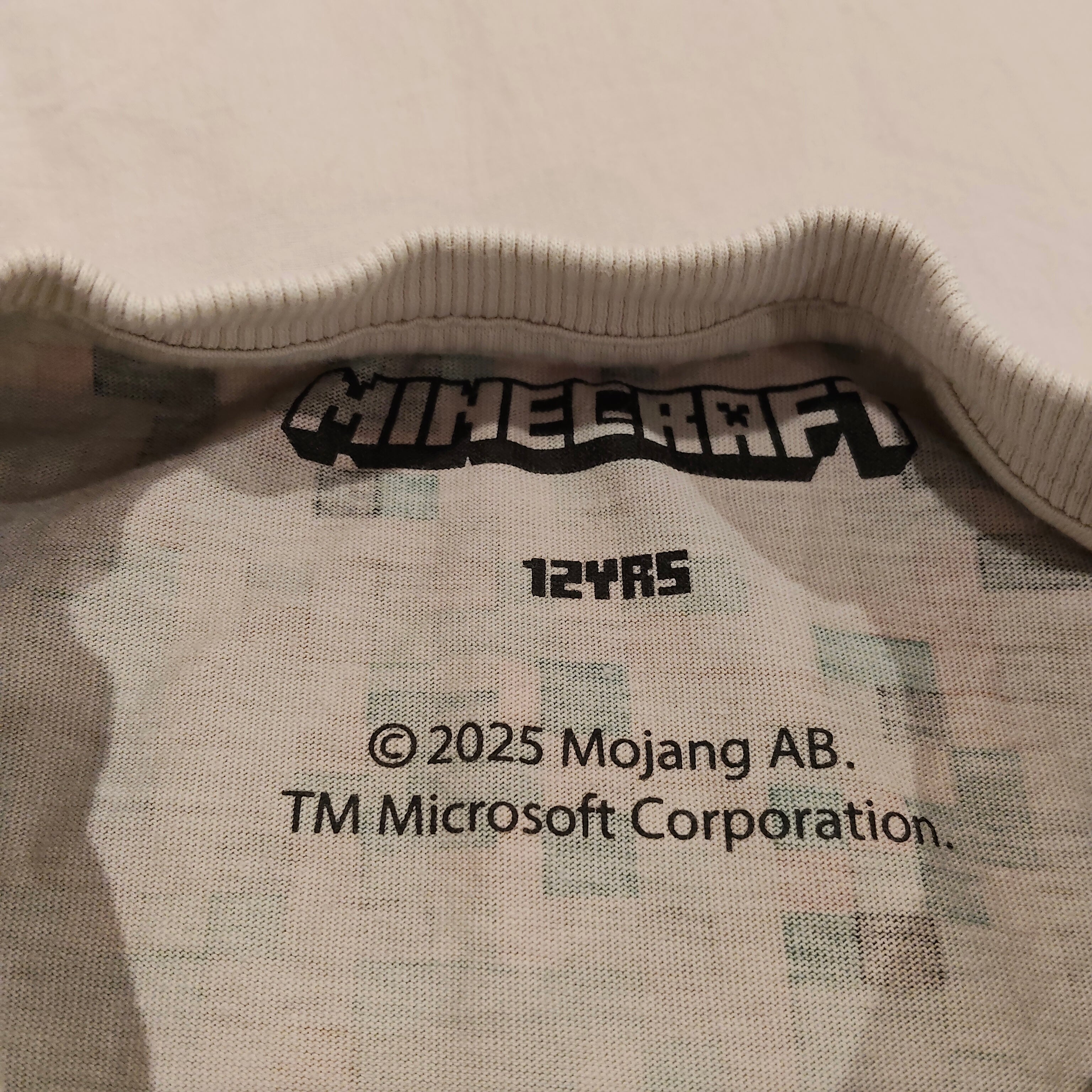NEXT MINECRAFT tee size 12yrs Short Sleeve