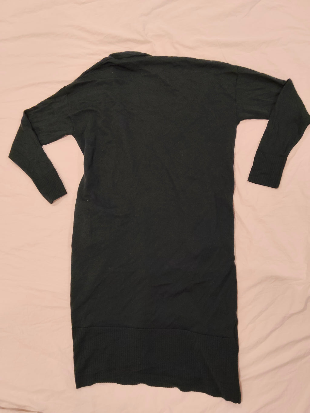 COUNTRY ROAD 100% Merino Long Cardigan Size M Women Dark Green
