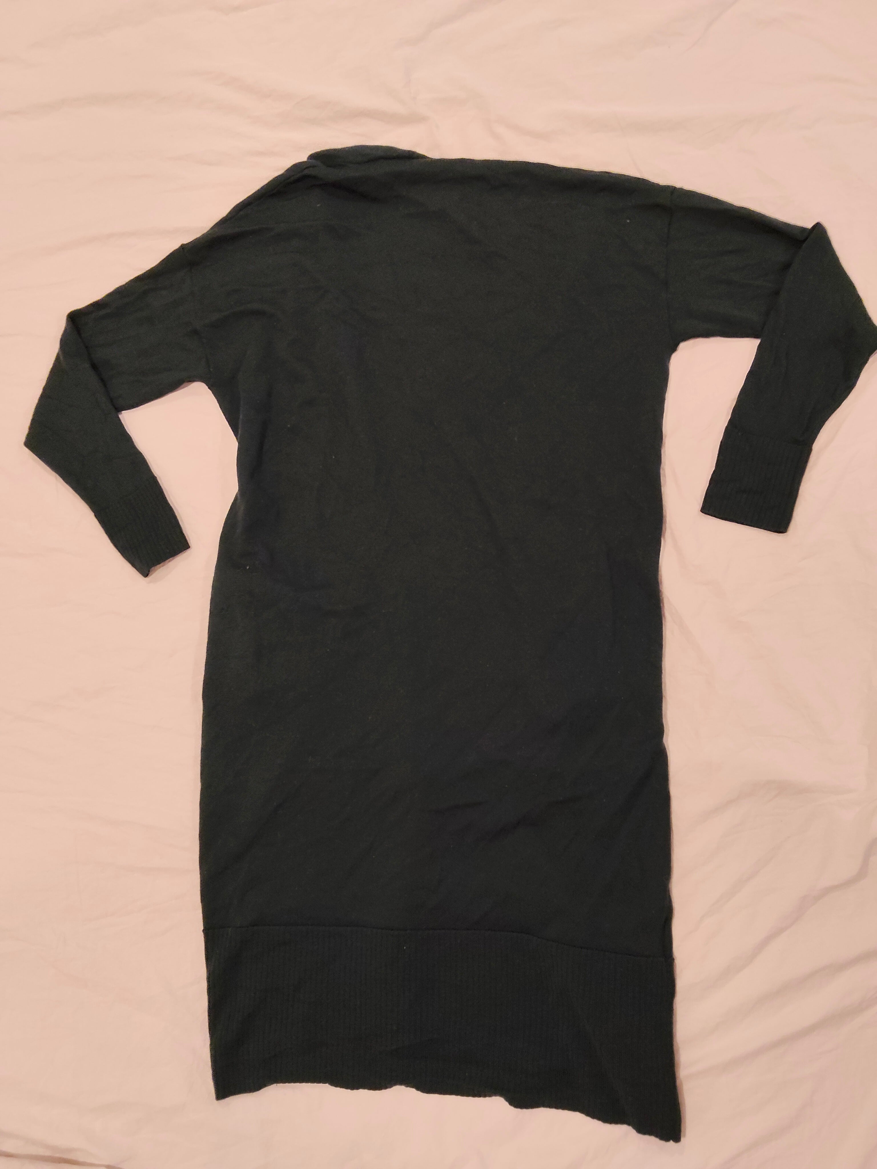 COUNTRY ROAD 100% Merino Long Cardigan Size M Women Dark Green