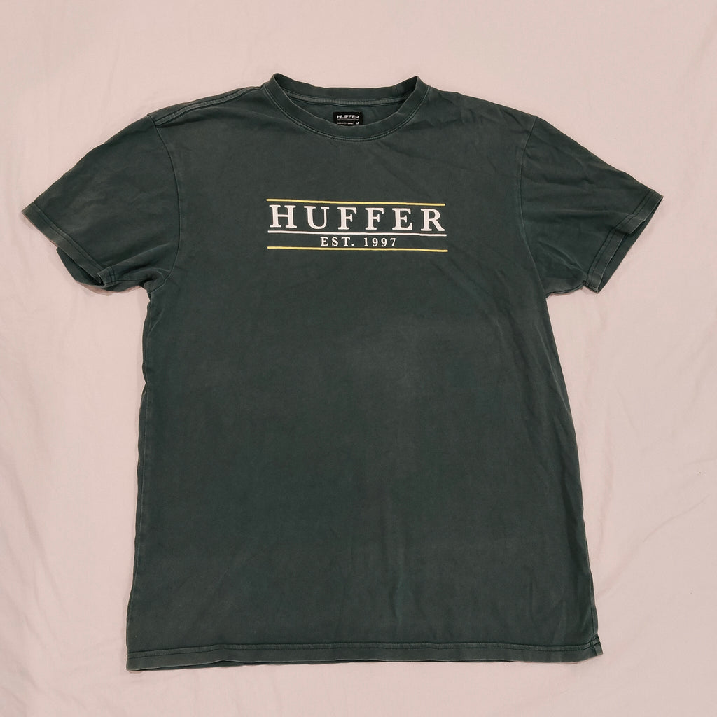 HUFFER tee Size M Men Short Sleeve Dark Green
