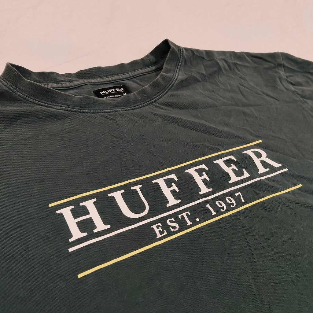 HUFFER tee Size M Men Short Sleeve Dark Green