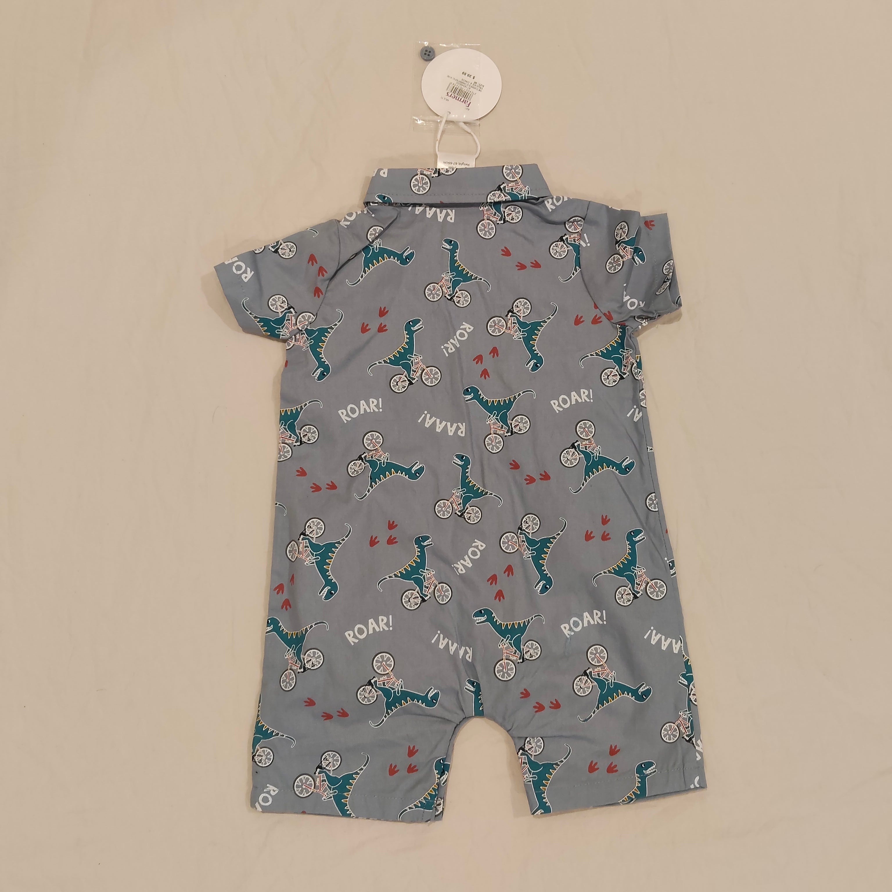 NEW Teeny Weeny Romper Size 3-6M Baby Dinosaur