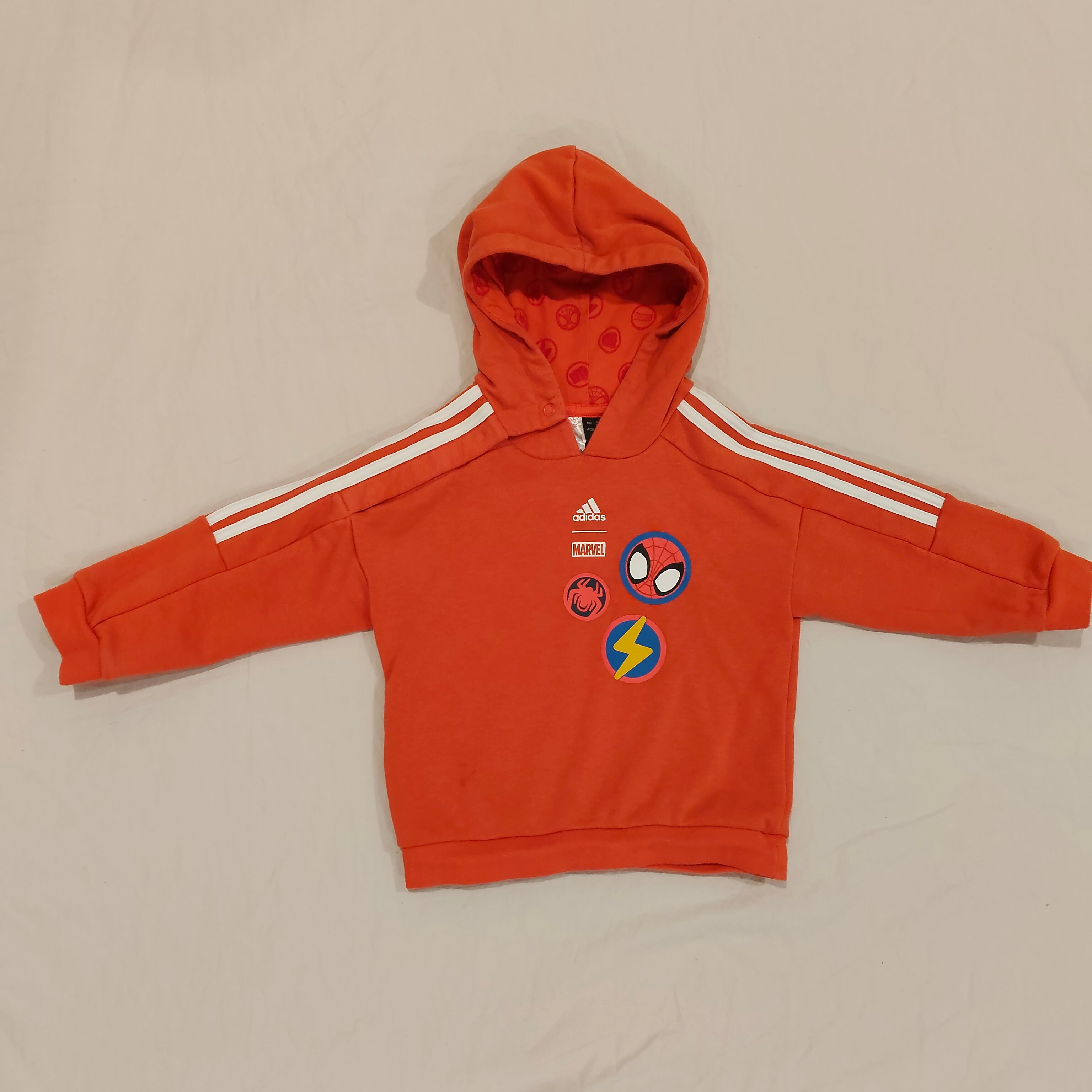 ADIDAS Hoodie Size 9-12M Baby Marvel Spiderman