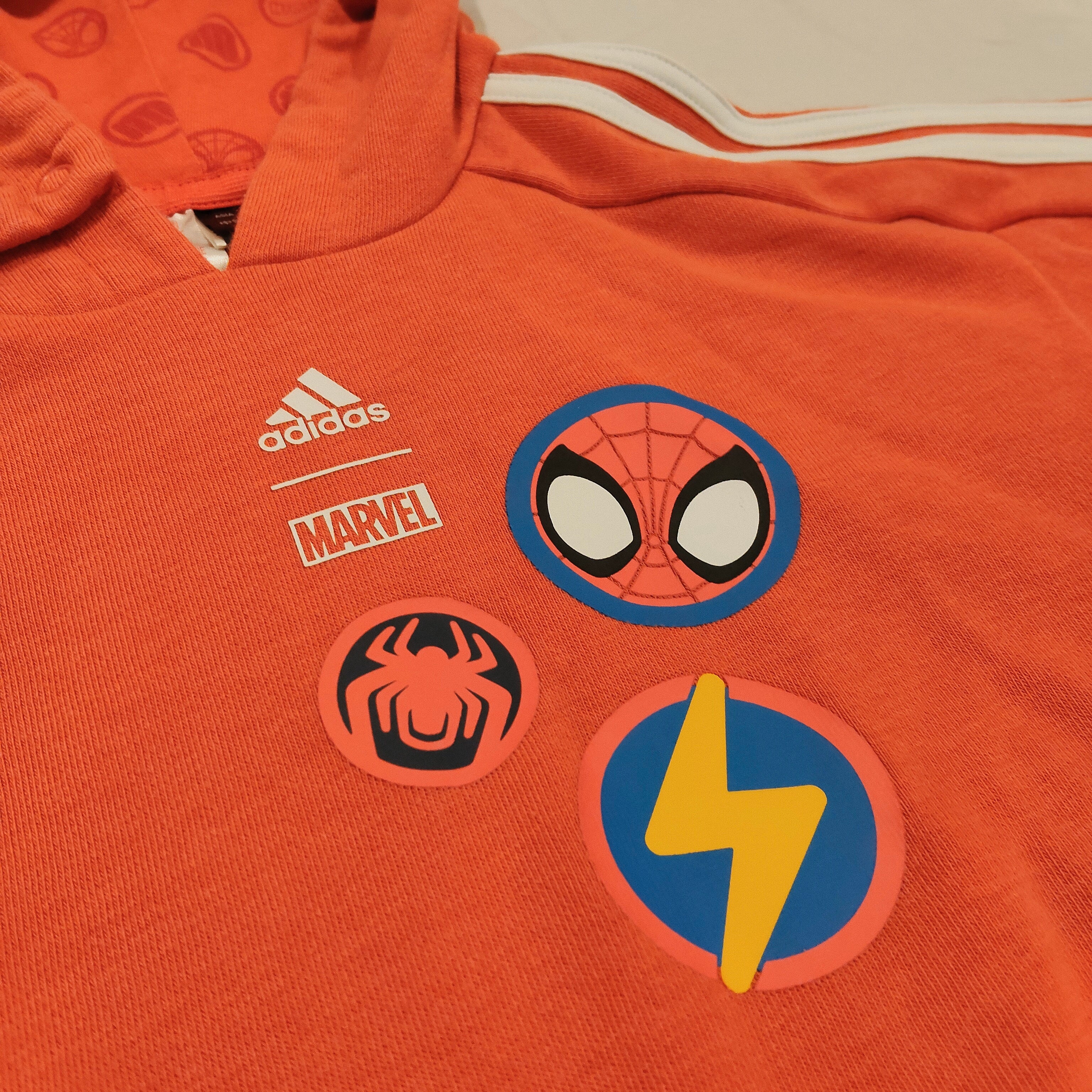 ADIDAS Hoodie Size 9-12M Baby Marvel Spiderman