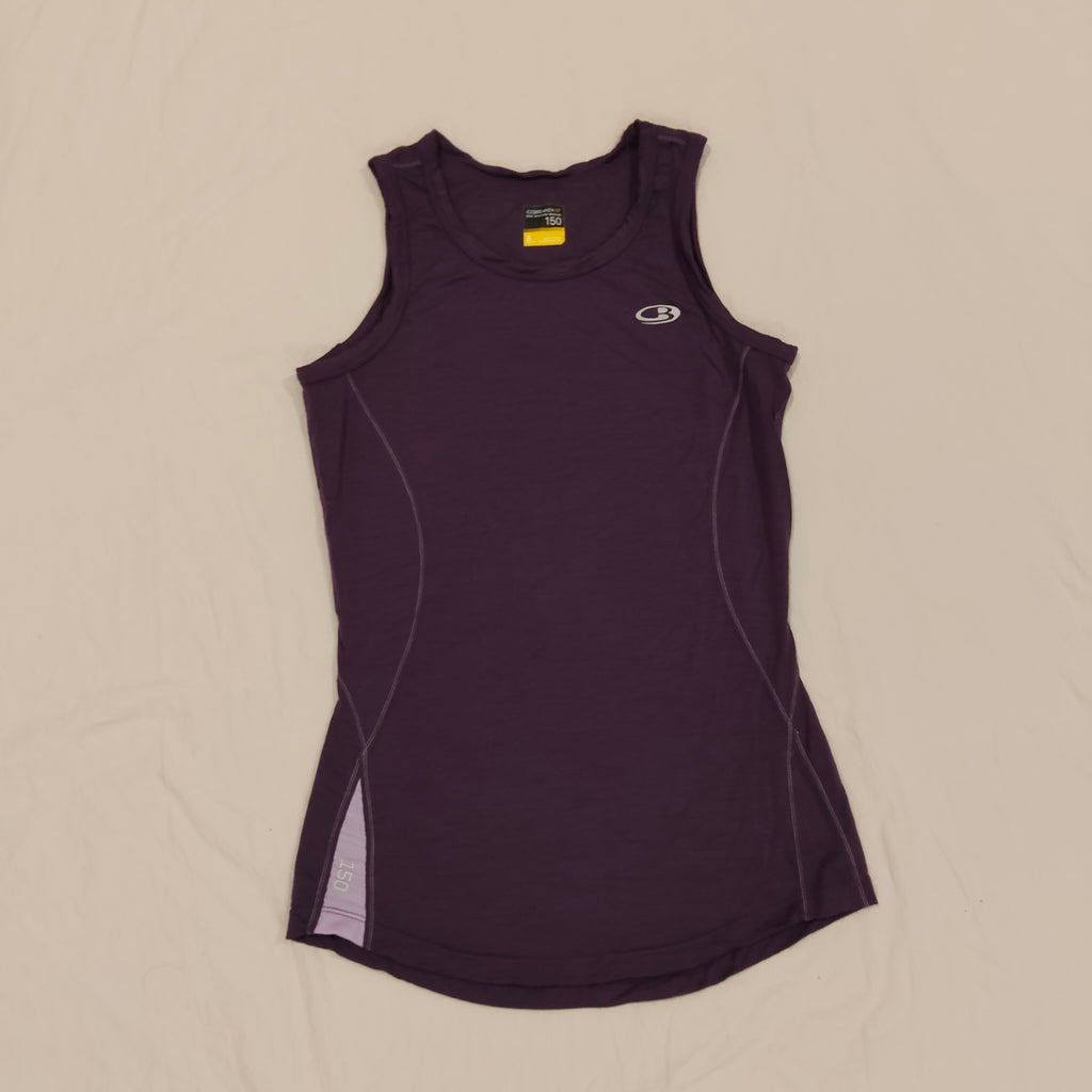 ICEBREAKER Merino Tank Top Size S Women Purple