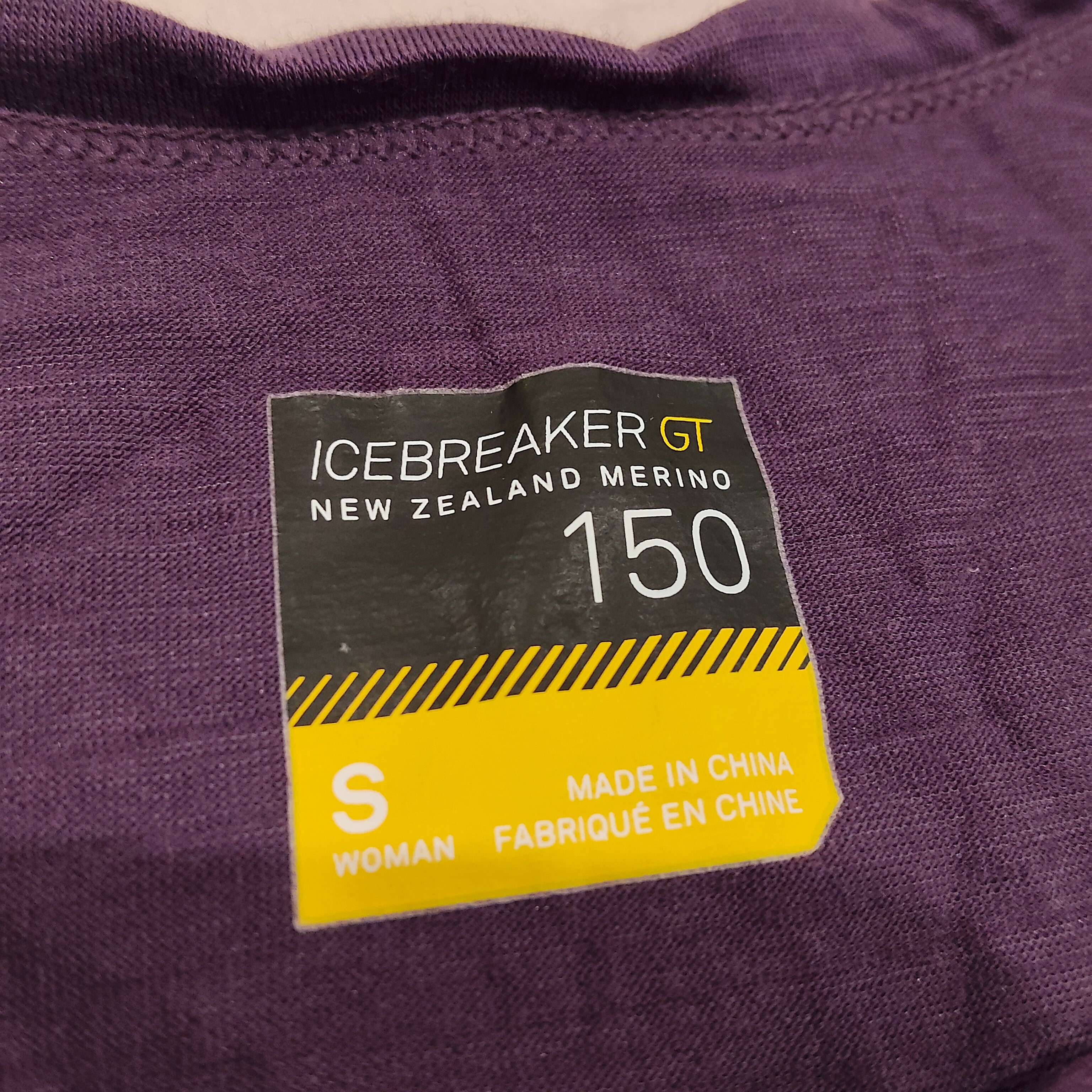 ICEBREAKER Merino Tank Top Size S Women Purple