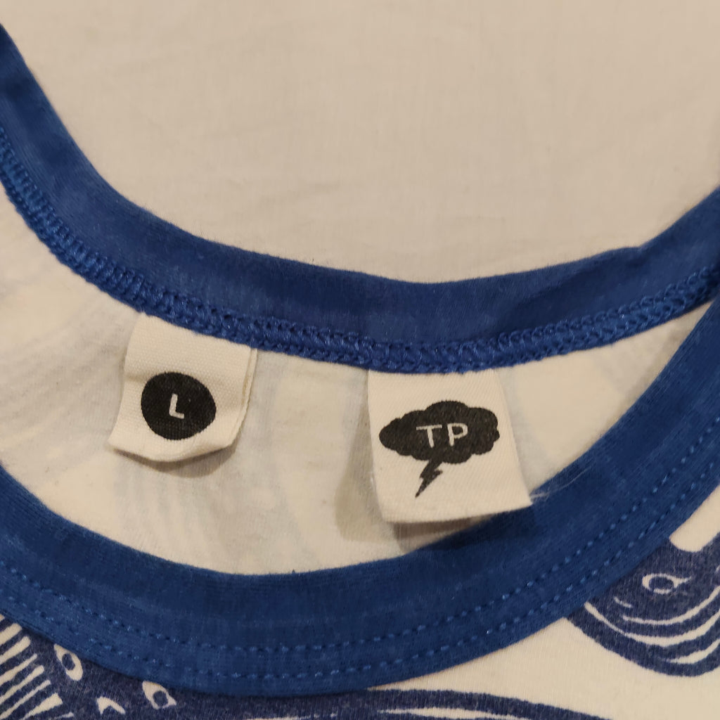 THUNDERPANTS Tank Top Size 8-10Yrs Unisex Octopus Made in NZ