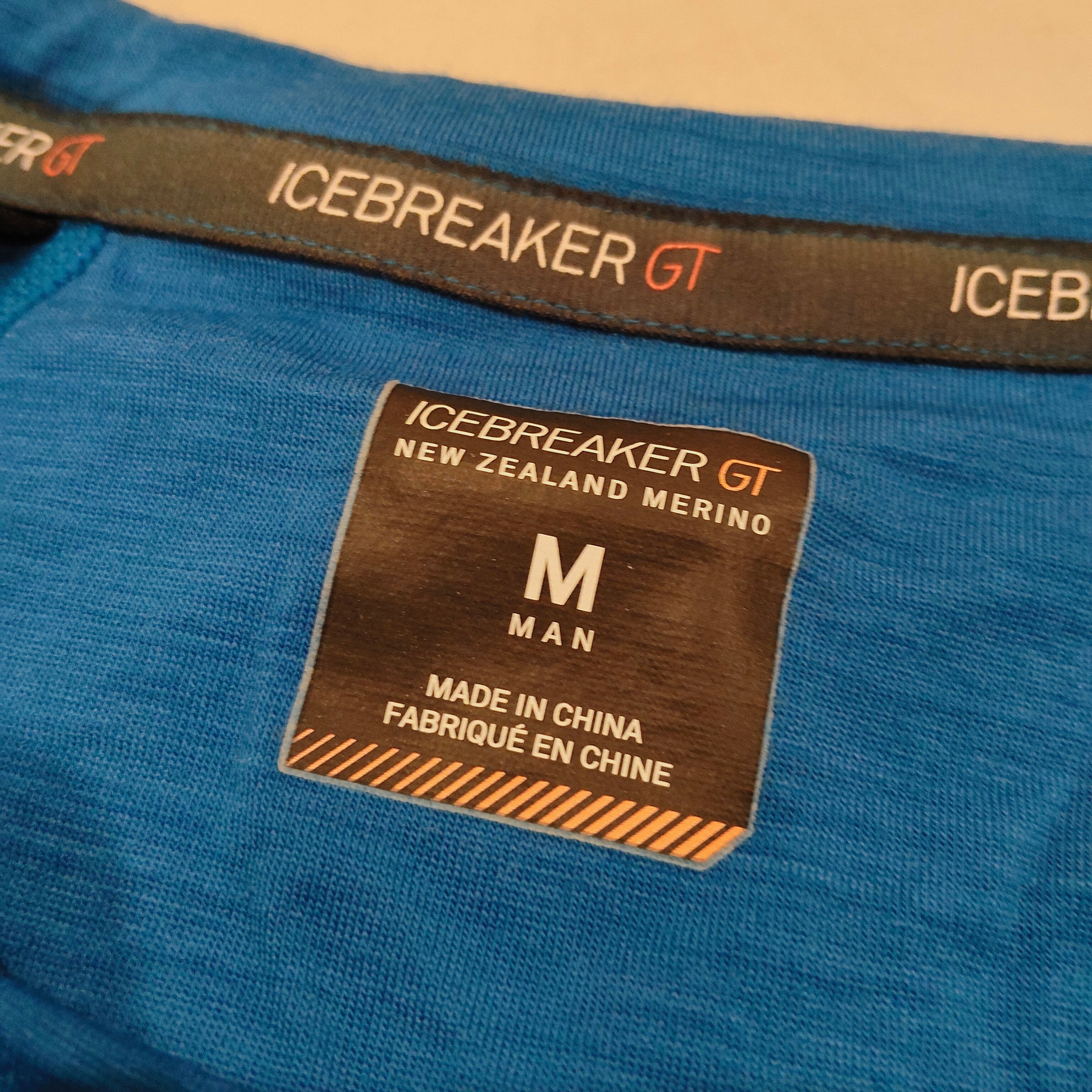 ICEBREAKER Merino Tank Top Size M Mens Blue