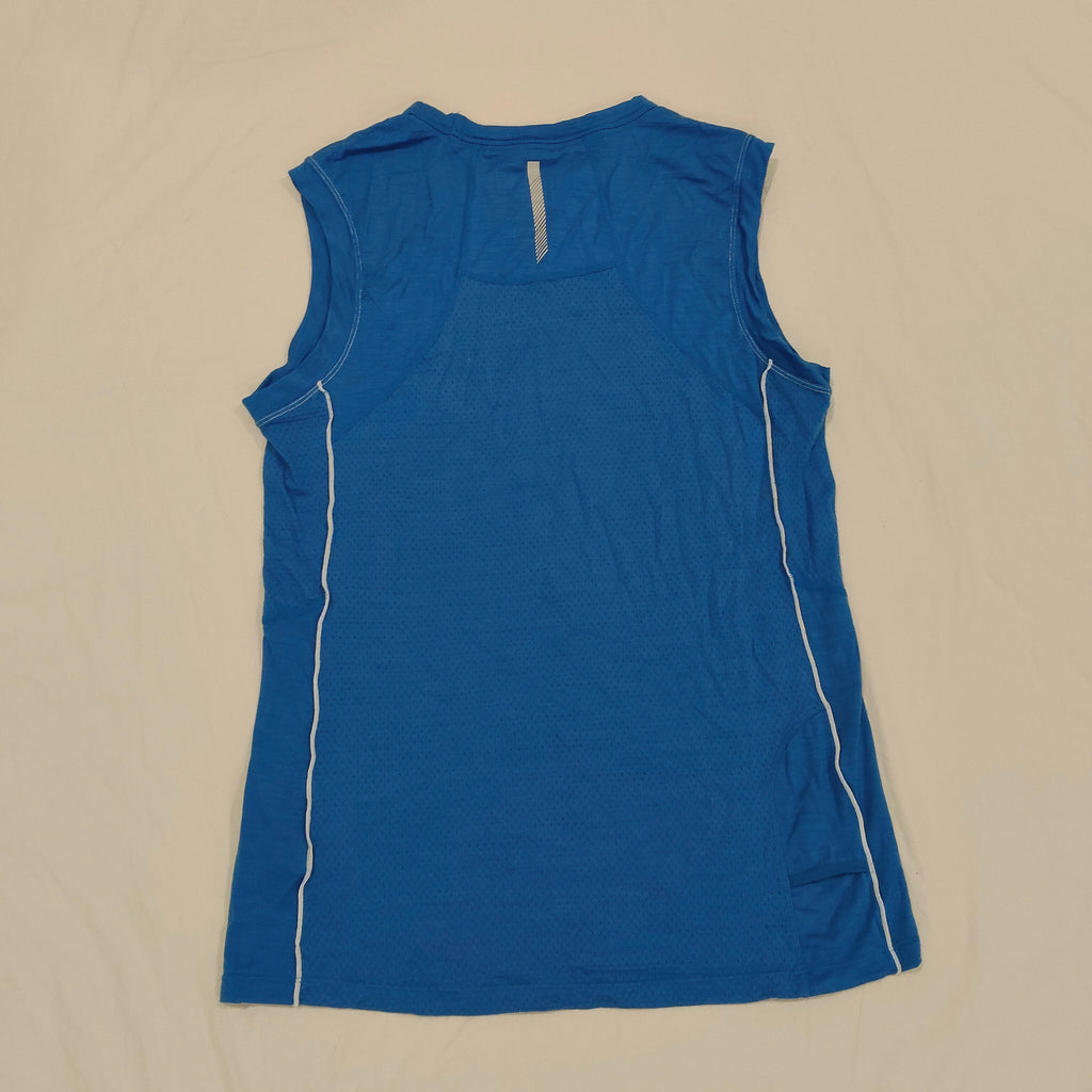 ICEBREAKER Merino Tank Top Size M Mens Blue