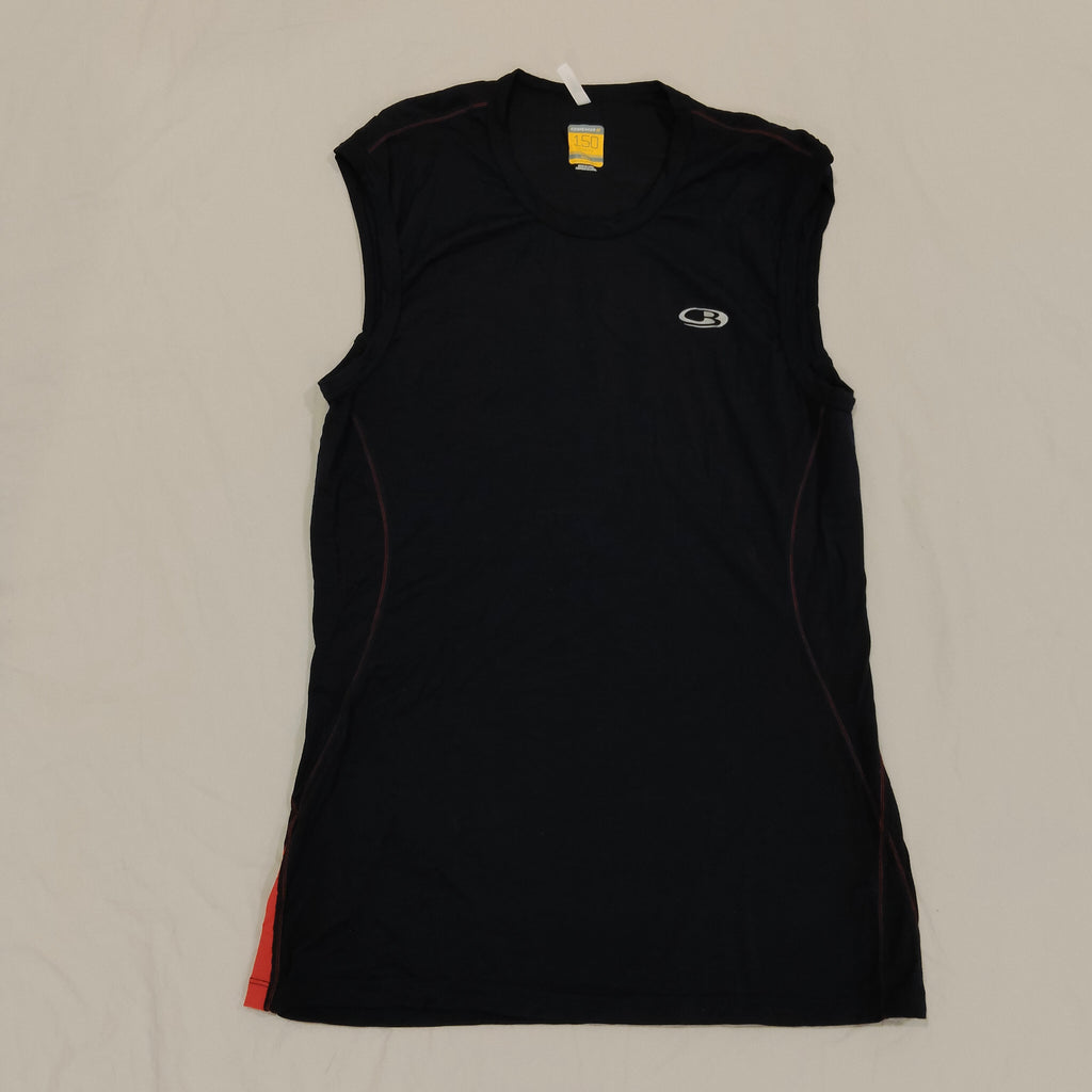 ICEBREAKER Merino Tank Top Size L Mens Black