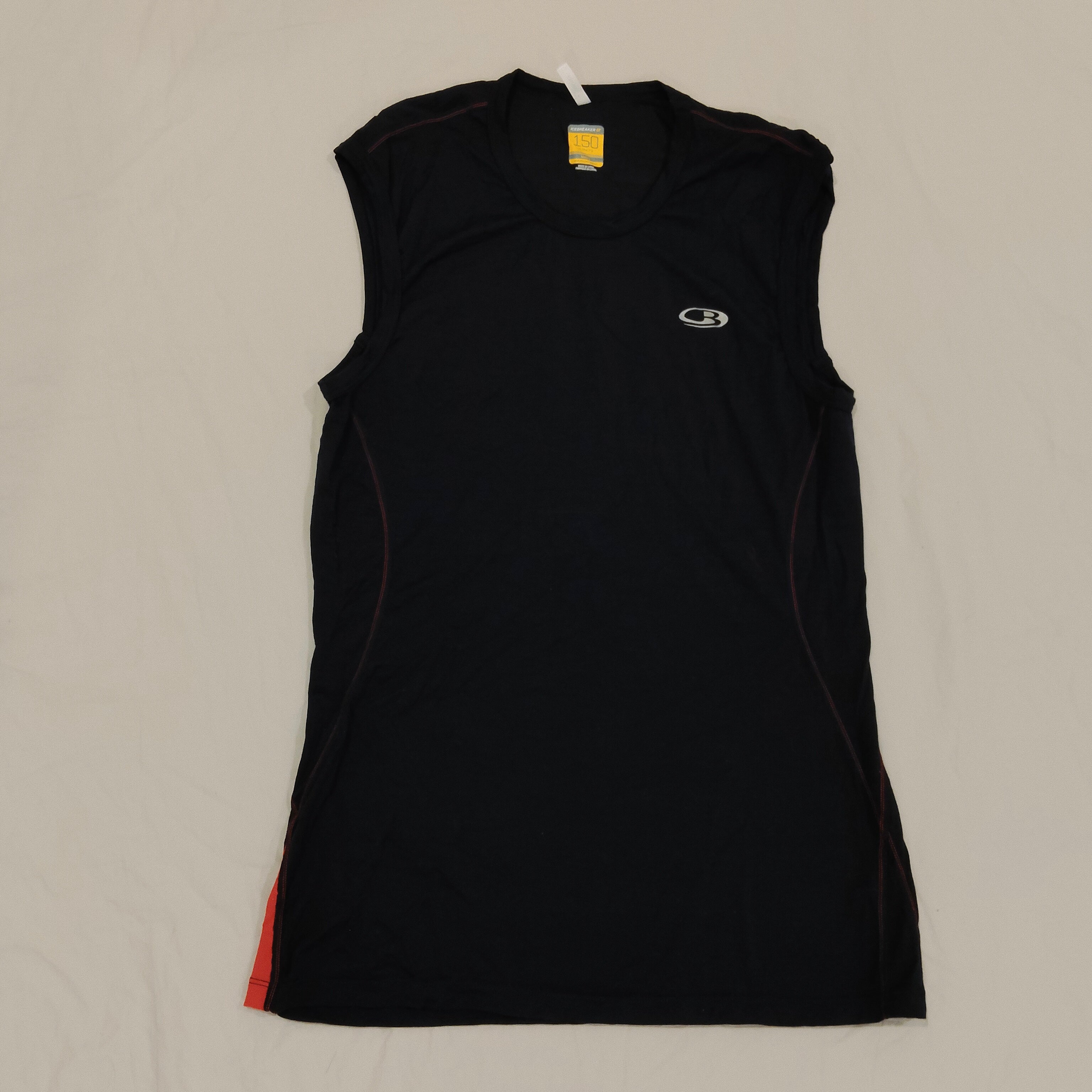 ICEBREAKER Merino Tank Top Size L Mens Black