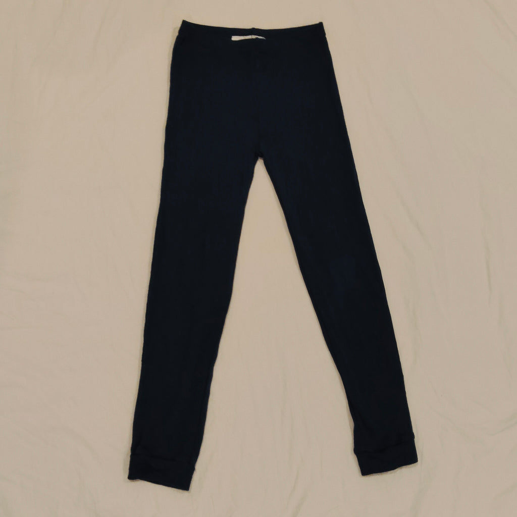 THE SLEEP STORE 100% Merino Leggings Size 10yrs Unisex Navy