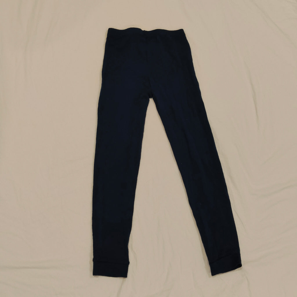 THE SLEEP STORE 100% Merino Leggings Size 10yrs Unisex Navy