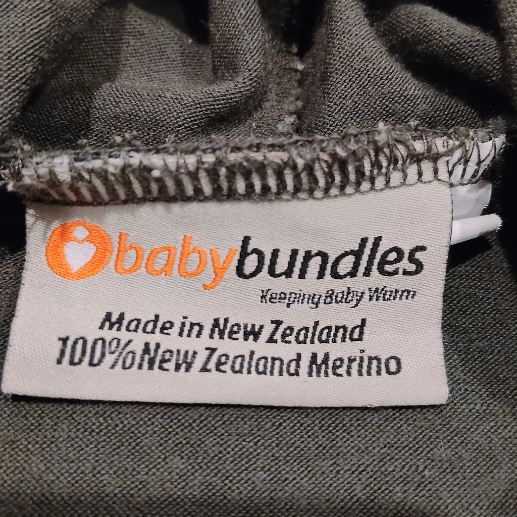 Baby Bundles 100% Merino Hoodie Size 6 Made in NZ