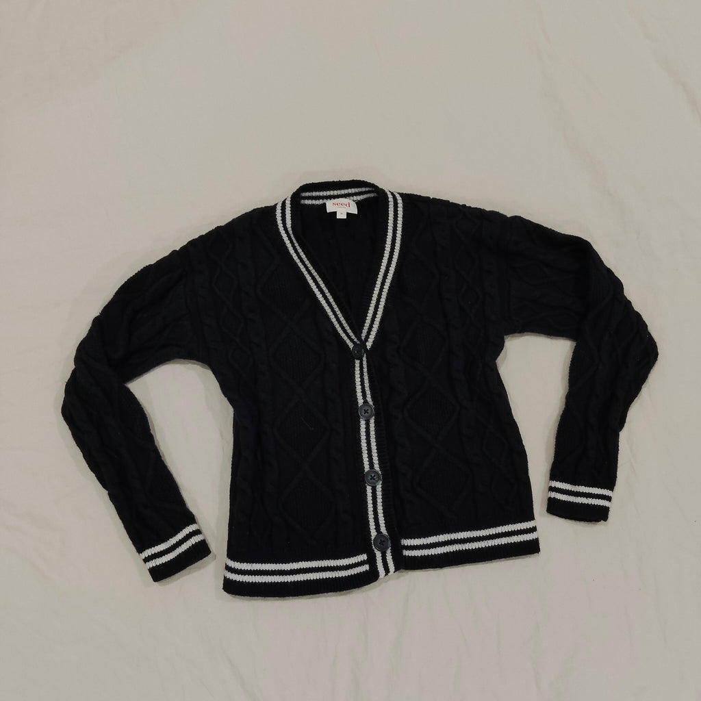 SEED Cardigan Size 8 Navy Unisex