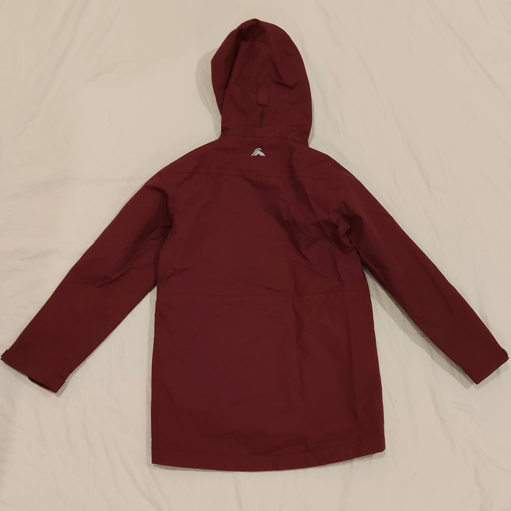 MACPAC Rain Jacket Size 8 Unisex Burgundy
