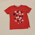 COUNTRY ROAD Size 6 Boys Short Sleeve Red Snake Embroidered