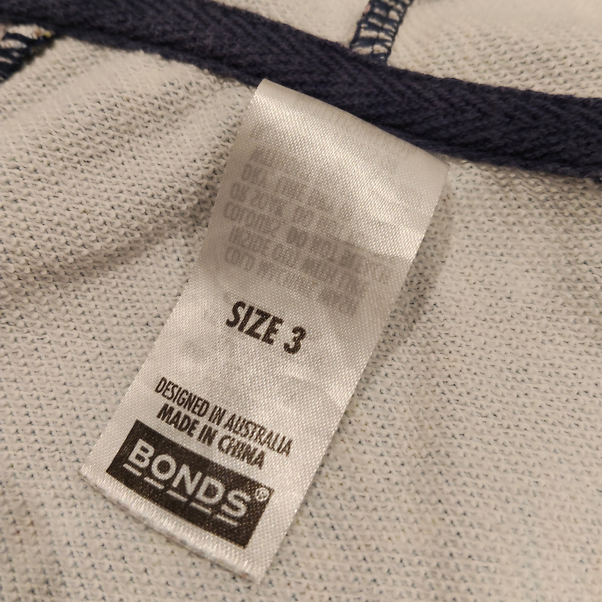 BONDS Zip Hoodie Size 3 Girls