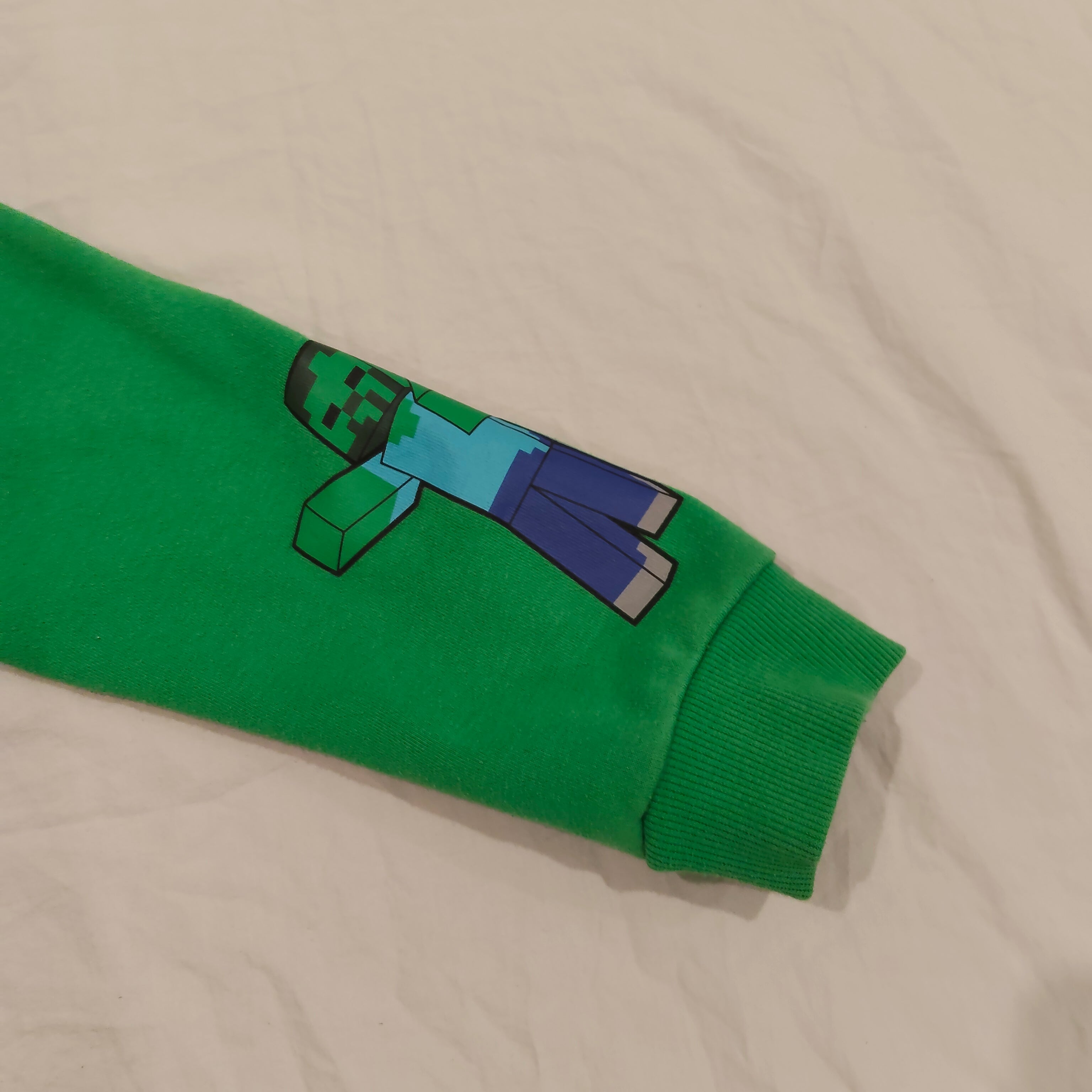 MINECRAFT Hoodie Size 9 Boys Green