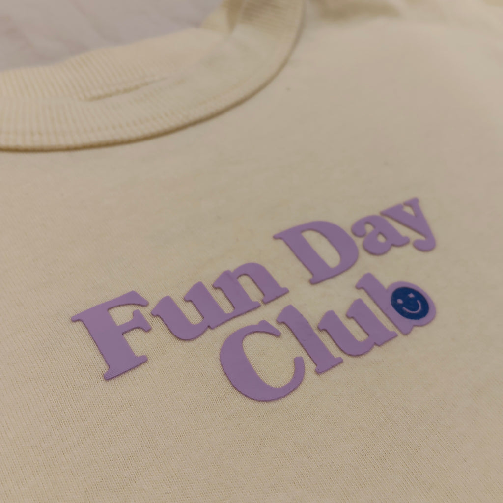 COTTON ON KIDS Tee Size 3 Short Sleeve 'Fun Day Club'