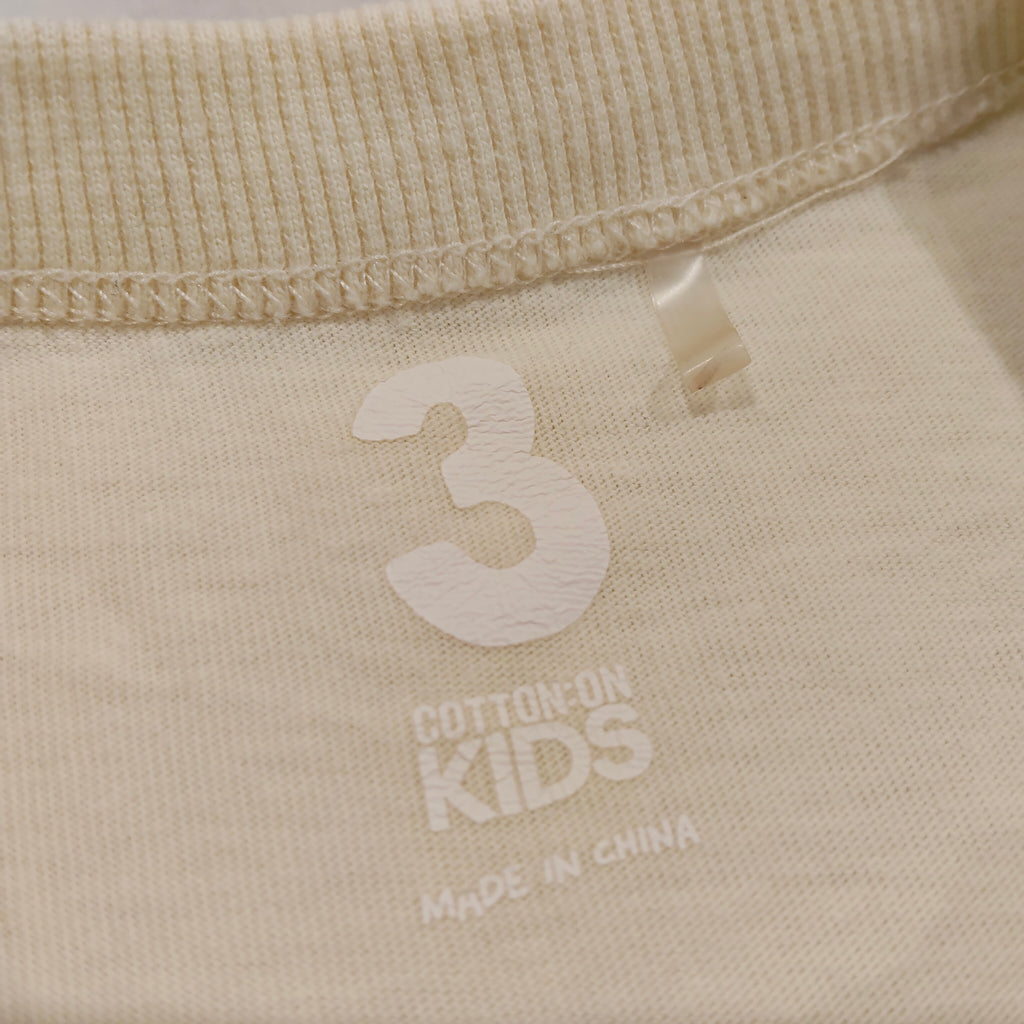 COTTON ON KIDS Tee Size 3 Short Sleeve 'Fun Day Club'