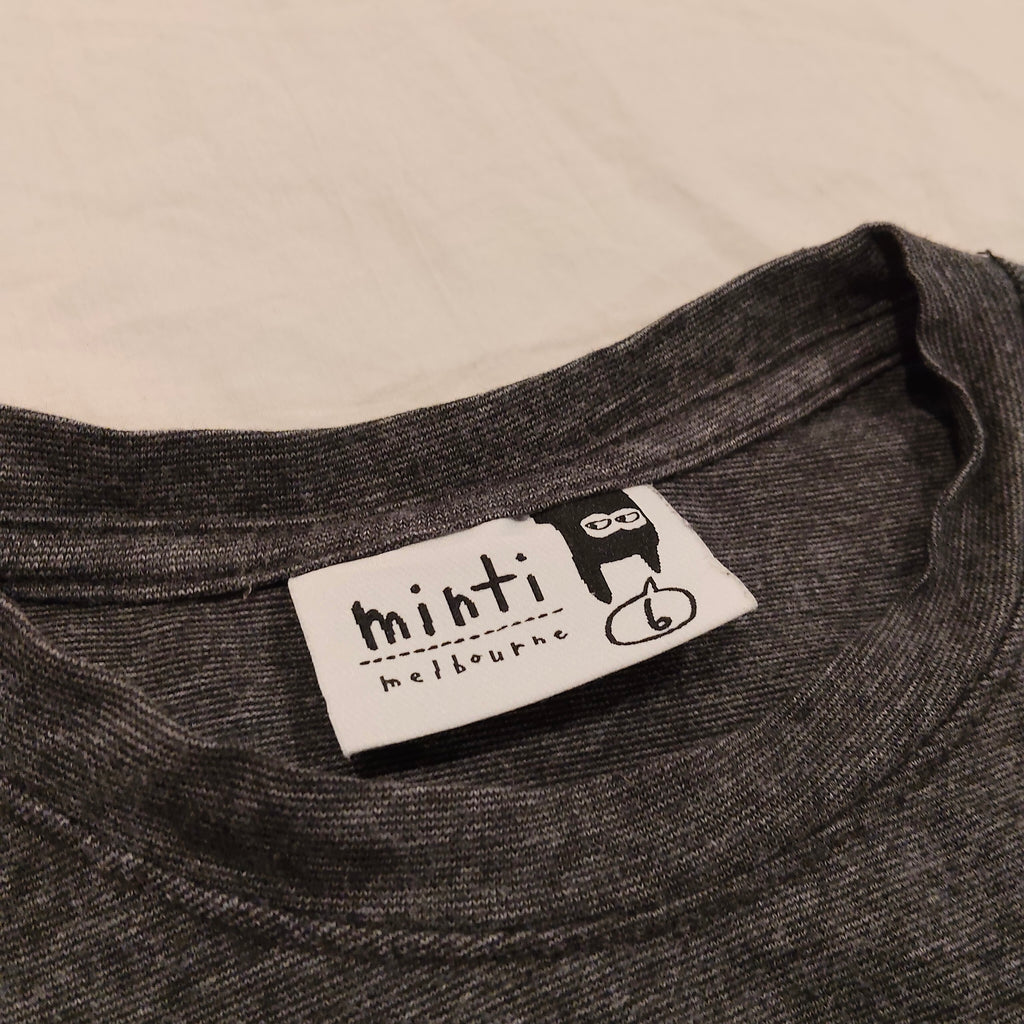 MINTI Top Size 6 Boys long sleeve ROCK STAR