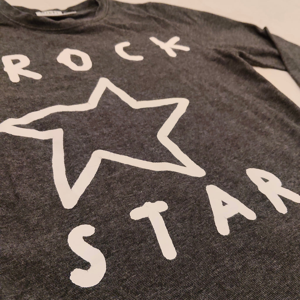 MINTI Top Size 6 Boys long sleeve ROCK STAR