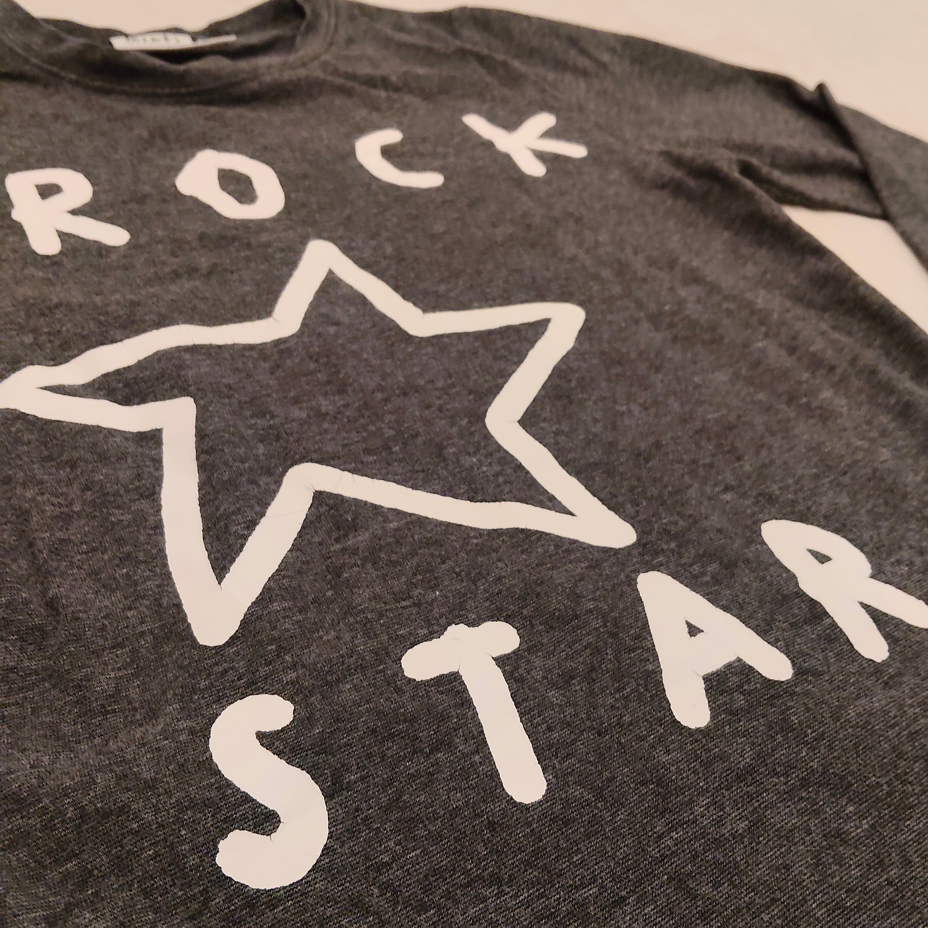 MINTI Top Size 6 Boys long sleeve ROCK STAR