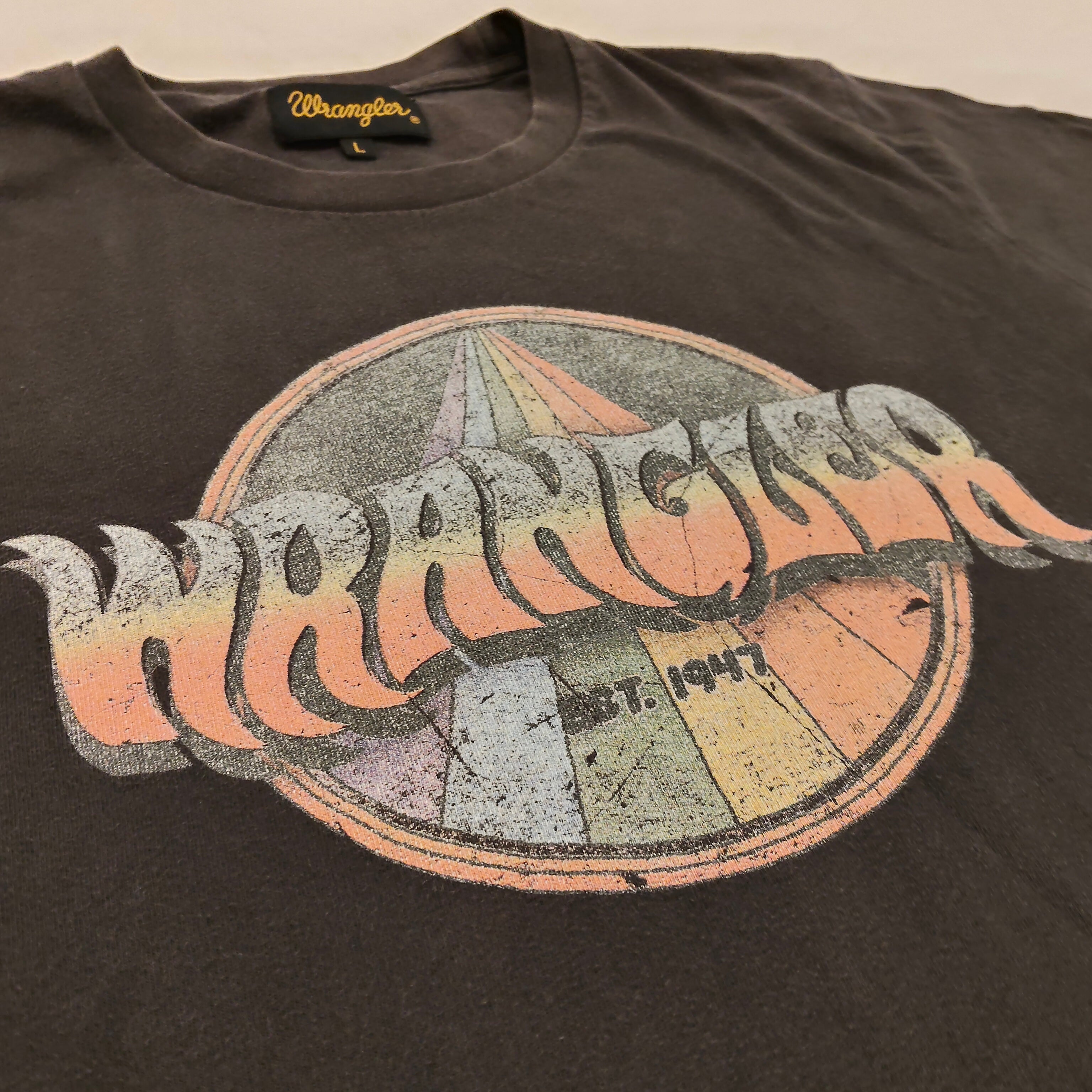 WRANGLER Tee Size L Mens Short Sleeve