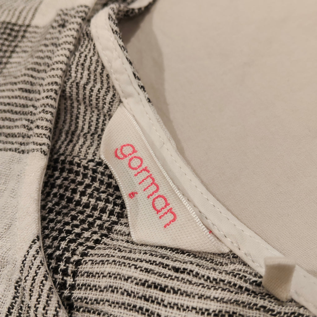 GORMAN LINEN Dress Size 6 Women Check Gingham Short Sleeve