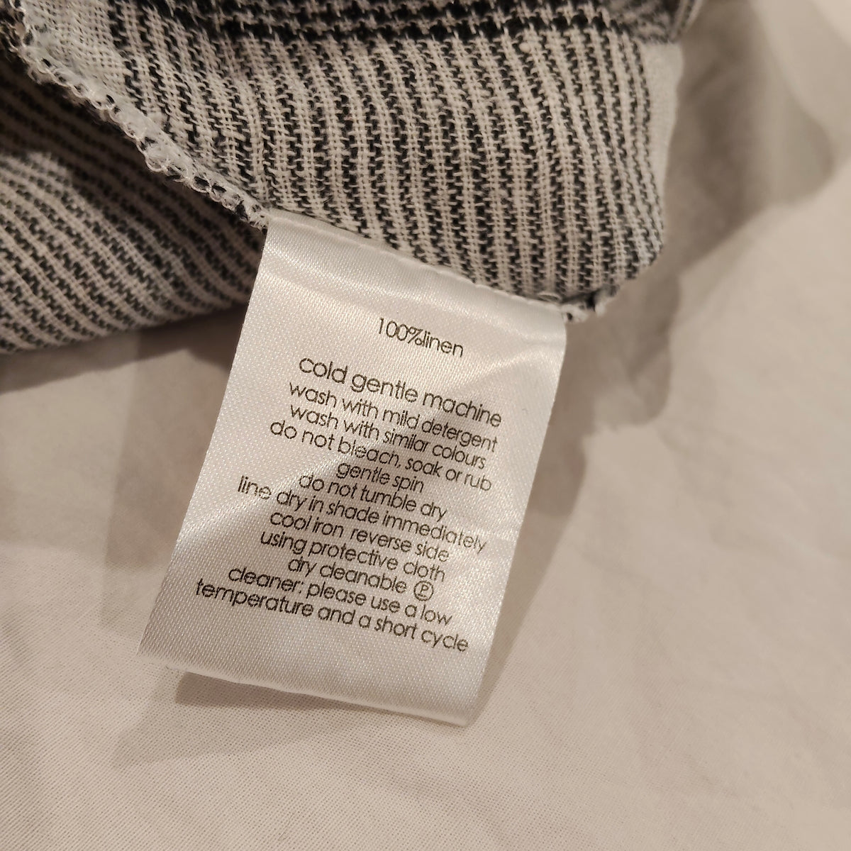 GORMAN LINEN Dress Size 6 Women Check Gingham Short Sleeve