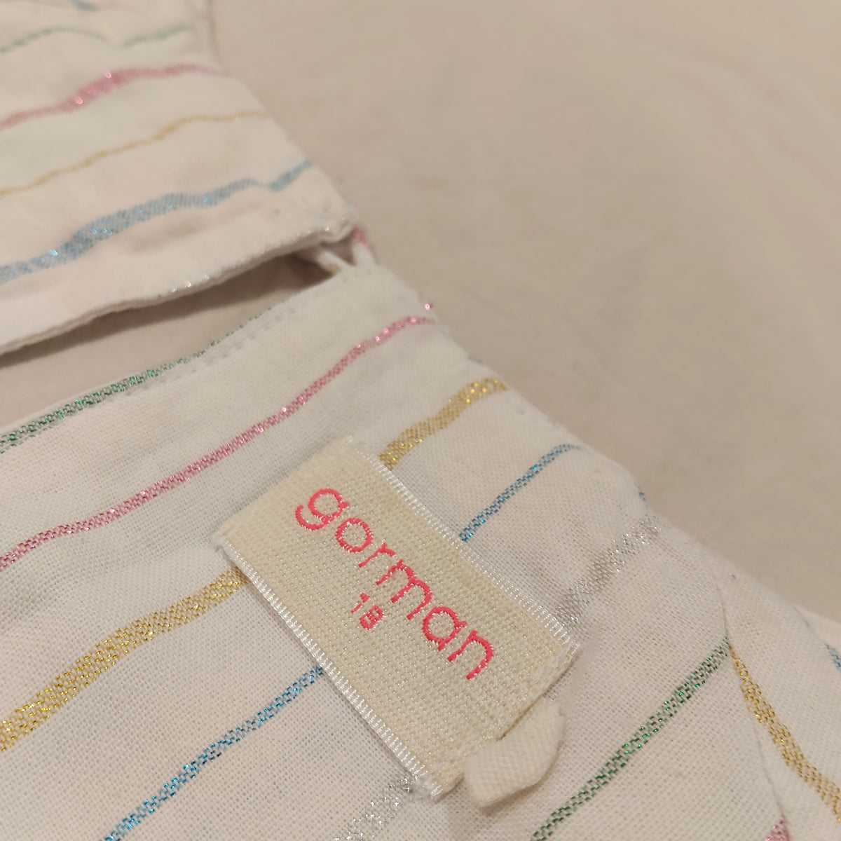 GORMAN Top Size 18 Women 'Rainbow Stripes Blouse'