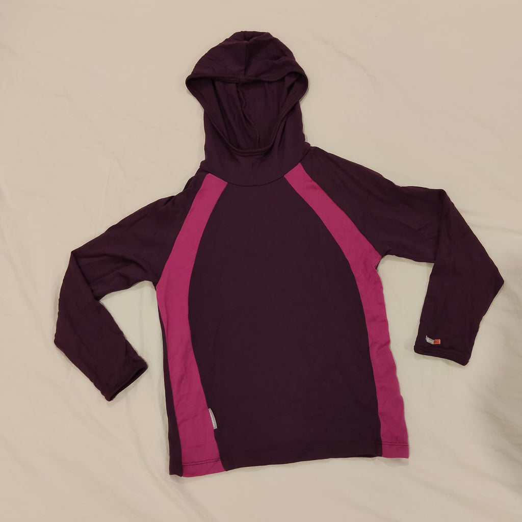 ICEBREAKER Merino Hoodie Size 9-10YRS Girls Long Sleeve