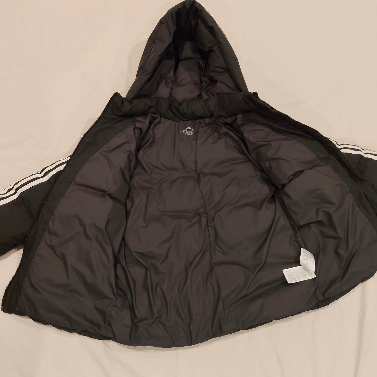 ADIDAS Duck Down Jacket Size 9-10YRS Black