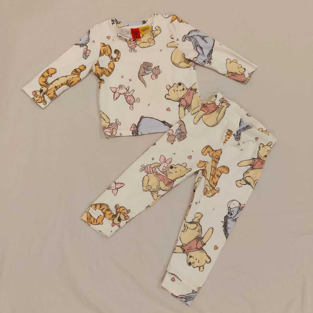 WINNIE THE POOH Sleep Set Size 18-24M Baby Long Sleeve
