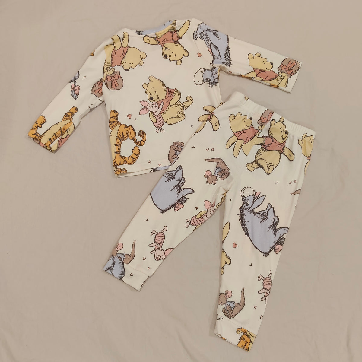 WINNIE THE POOH Sleep Set Size 18-24M Baby Long Sleeve