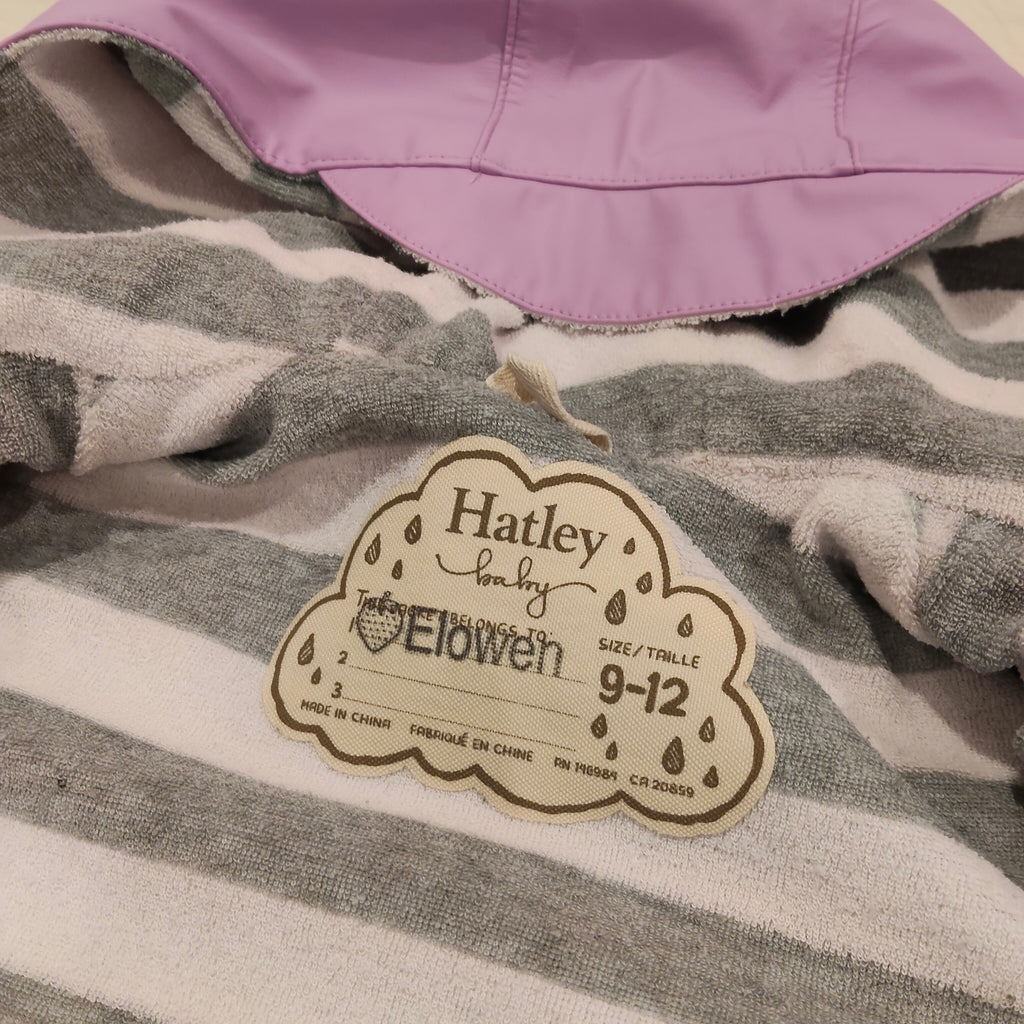 HATLEY Lilac Waterproof Puddlesuit Size 9-12M Baby