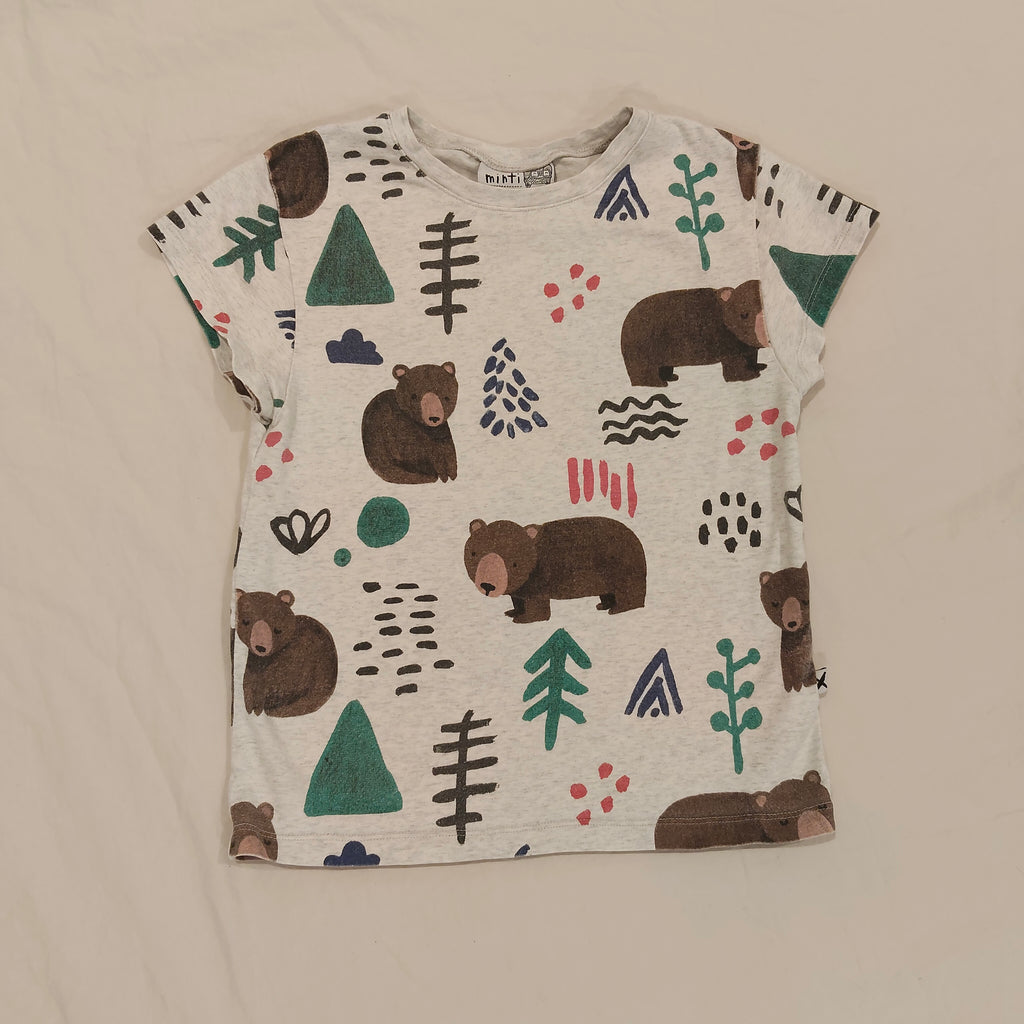 MINTI Tee Size 7 Girls Short Sleeve 'Woodland'