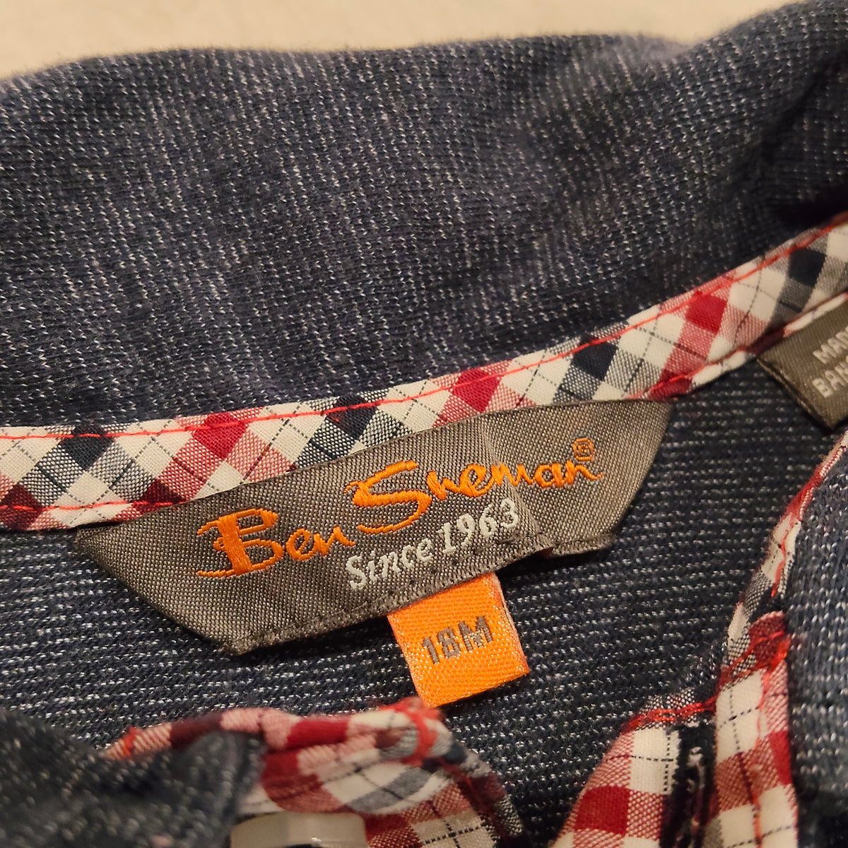 BEN SHERMAN Polo Top Size 18M Baby Boy