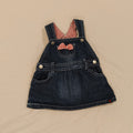 JK KIDS Denim Overall Dress Size 6-12M Baby Girls