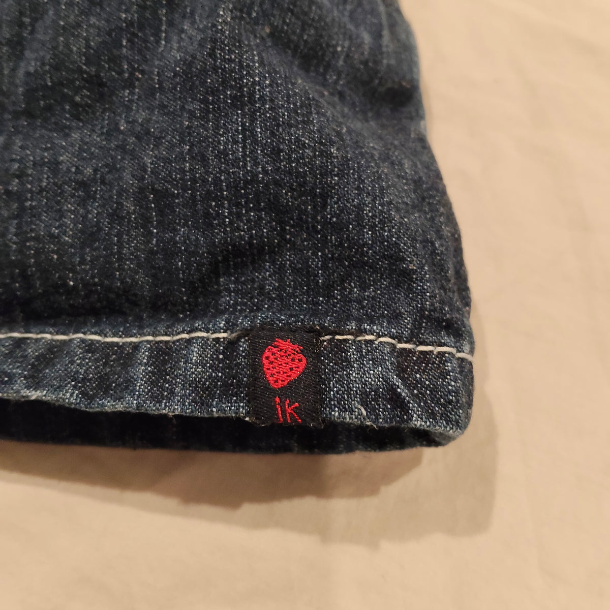 JK KIDS Denim Overall Dress Size 6-12M Baby Girls