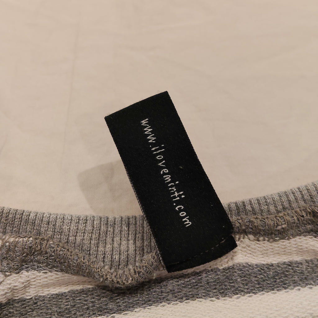MINTI Jumper Size 5 Jumper grey & white stripes