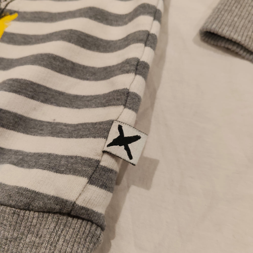 MINTI Jumper Size 5 Jumper grey & white stripes