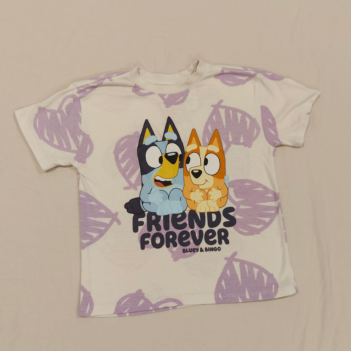 BLUEY Top Size 6 Girls Short Sleeve