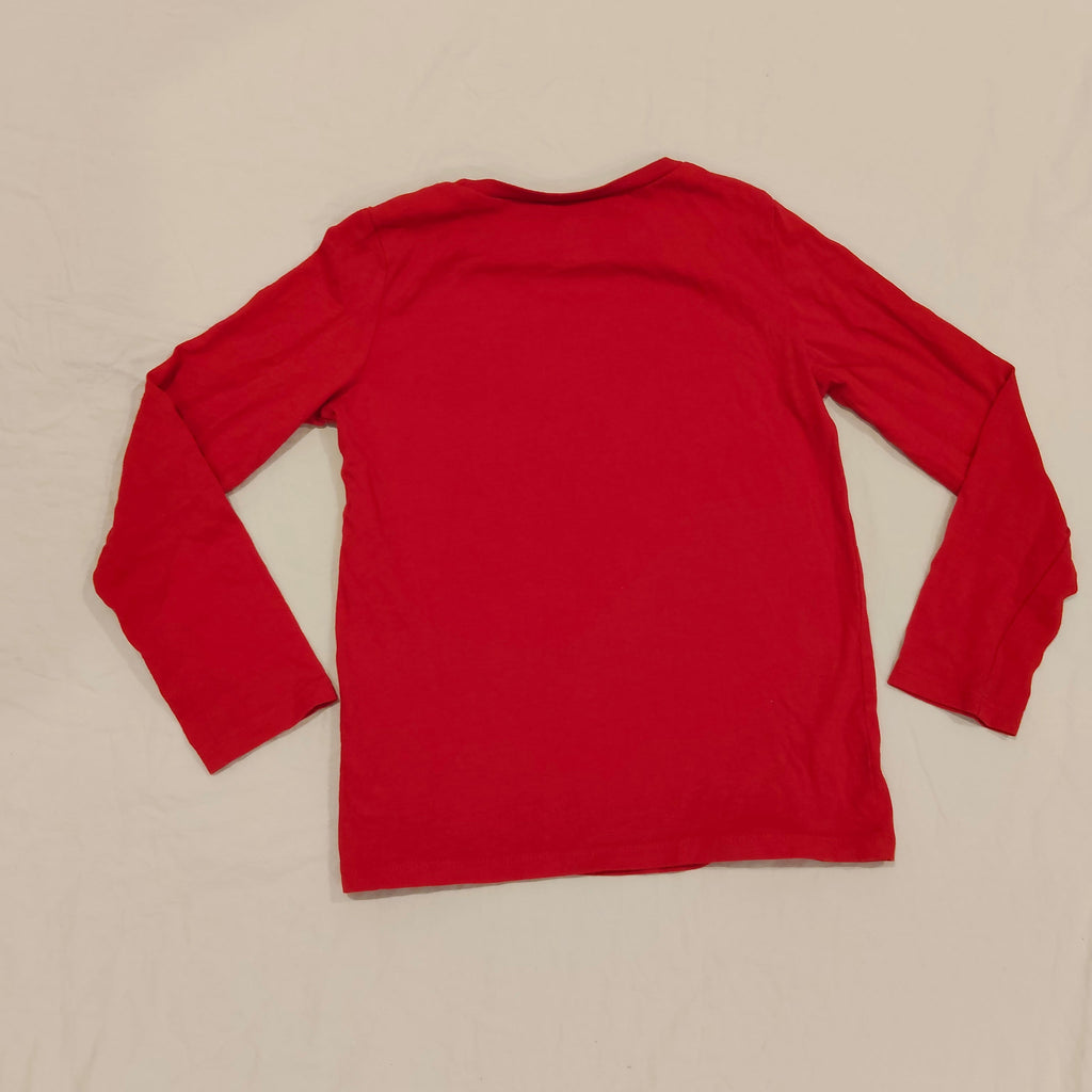 CARTERS Christmas Top Size 7 Girls Long Sleeve 'Merry & Bright'