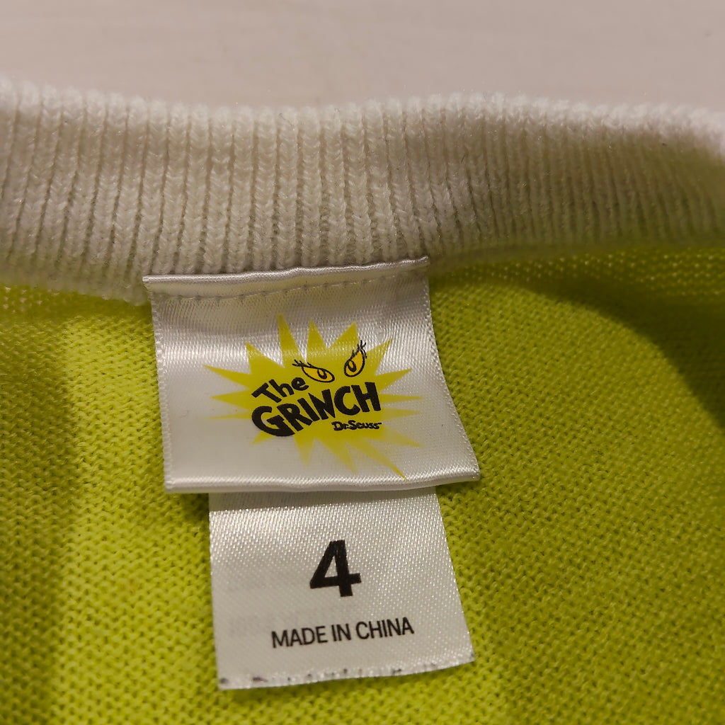 The Grinch Christmas Dress Size 4 Girls