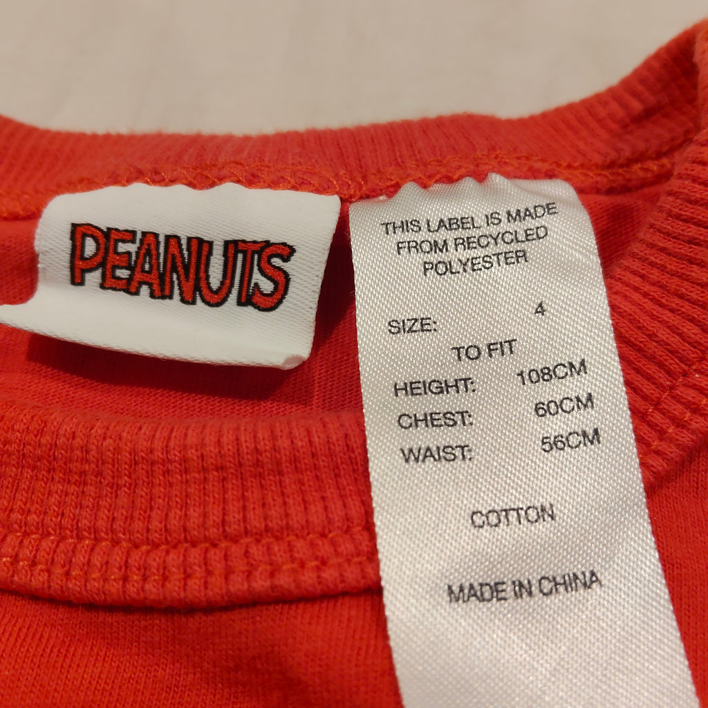 PEANUTS Christmas Tee Short Sleeve Size 4 'Aoteroa North Pole'