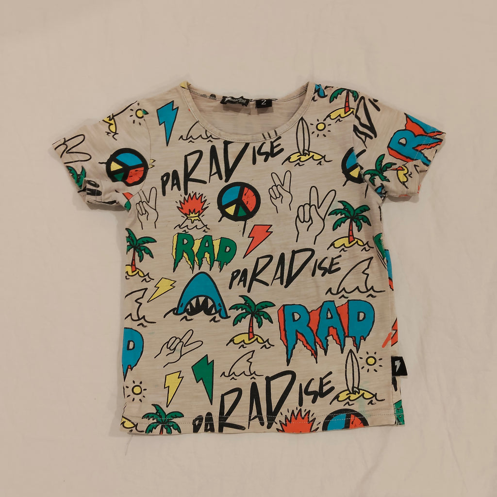 RADICOOL DUDE Tee Size 2 Boys 'RAD'